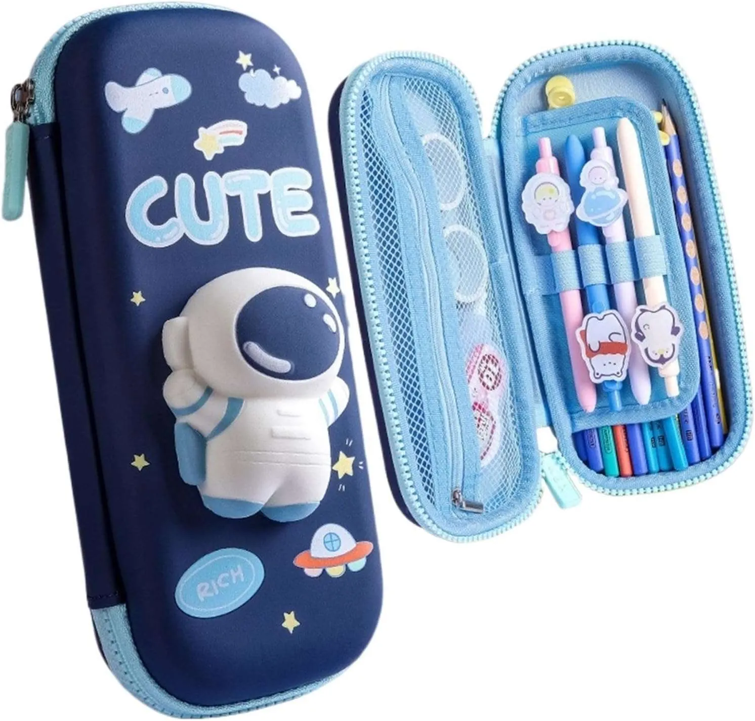 3D Space Pencil Case Cartoon Pencil