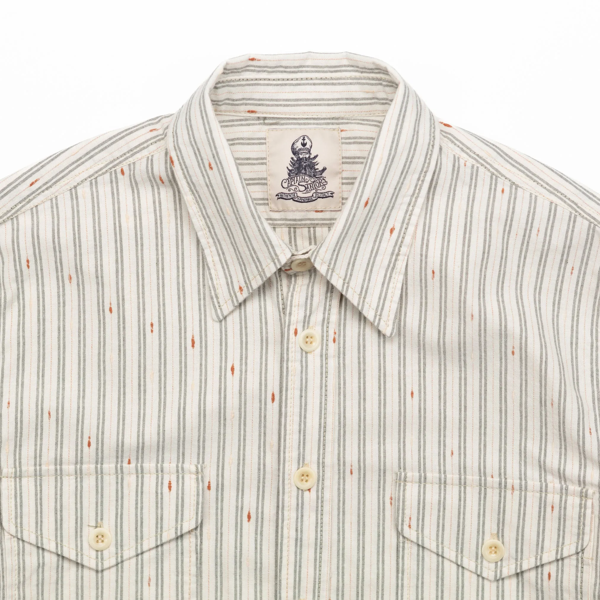 8811 Shirt in Green Stripe