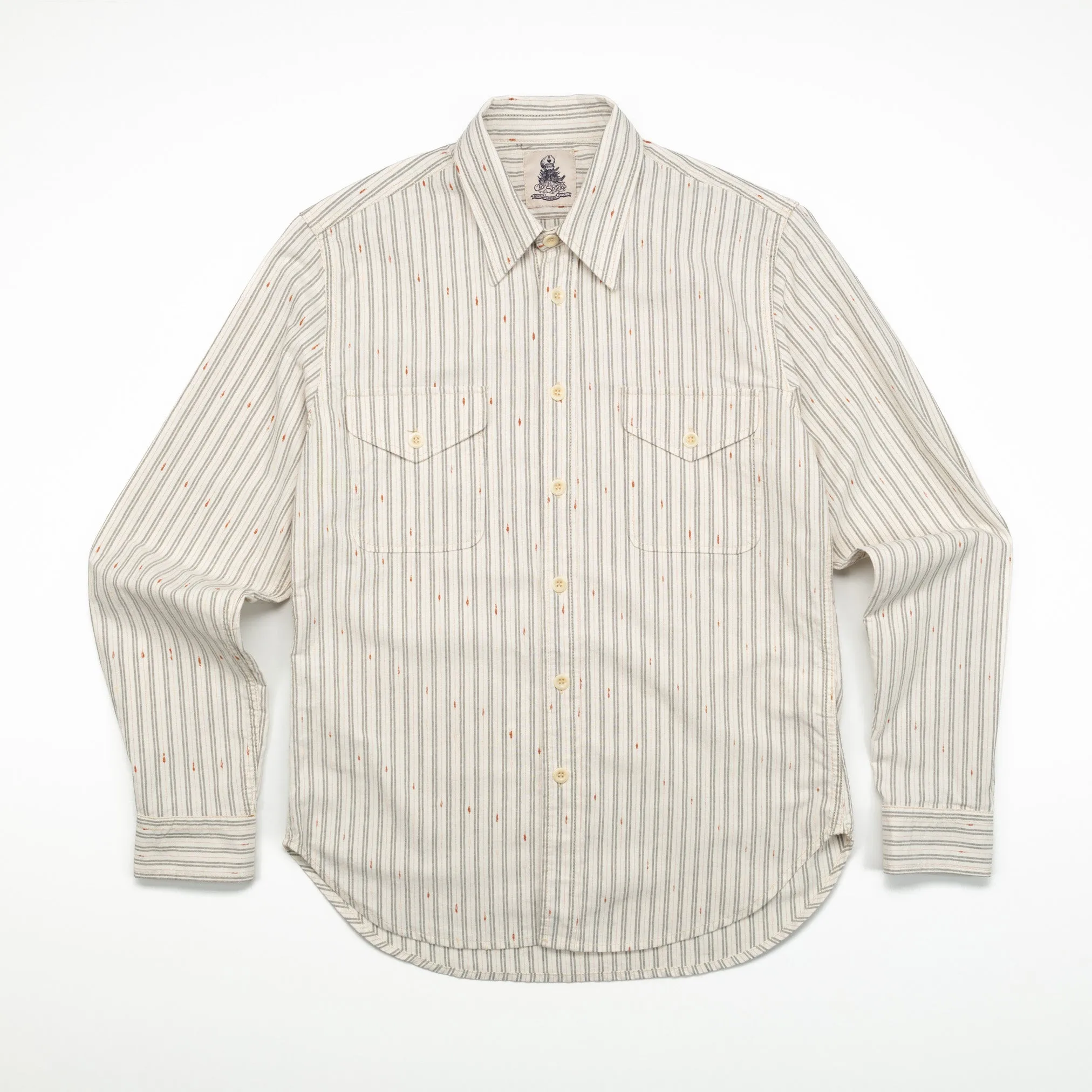 8811 Shirt in Green Stripe