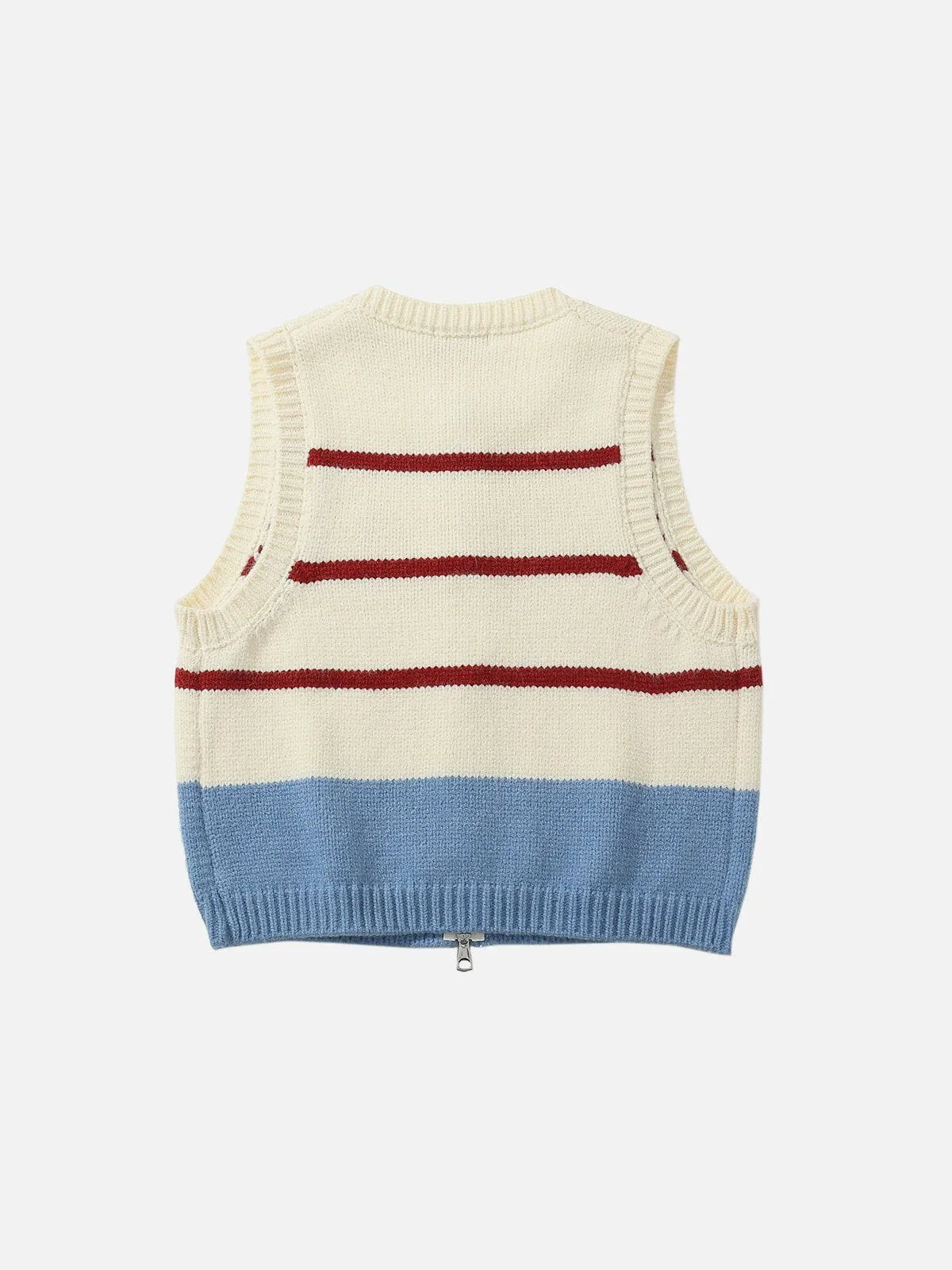 Aelfric Eden Stripe Zip Up Sweater Vest