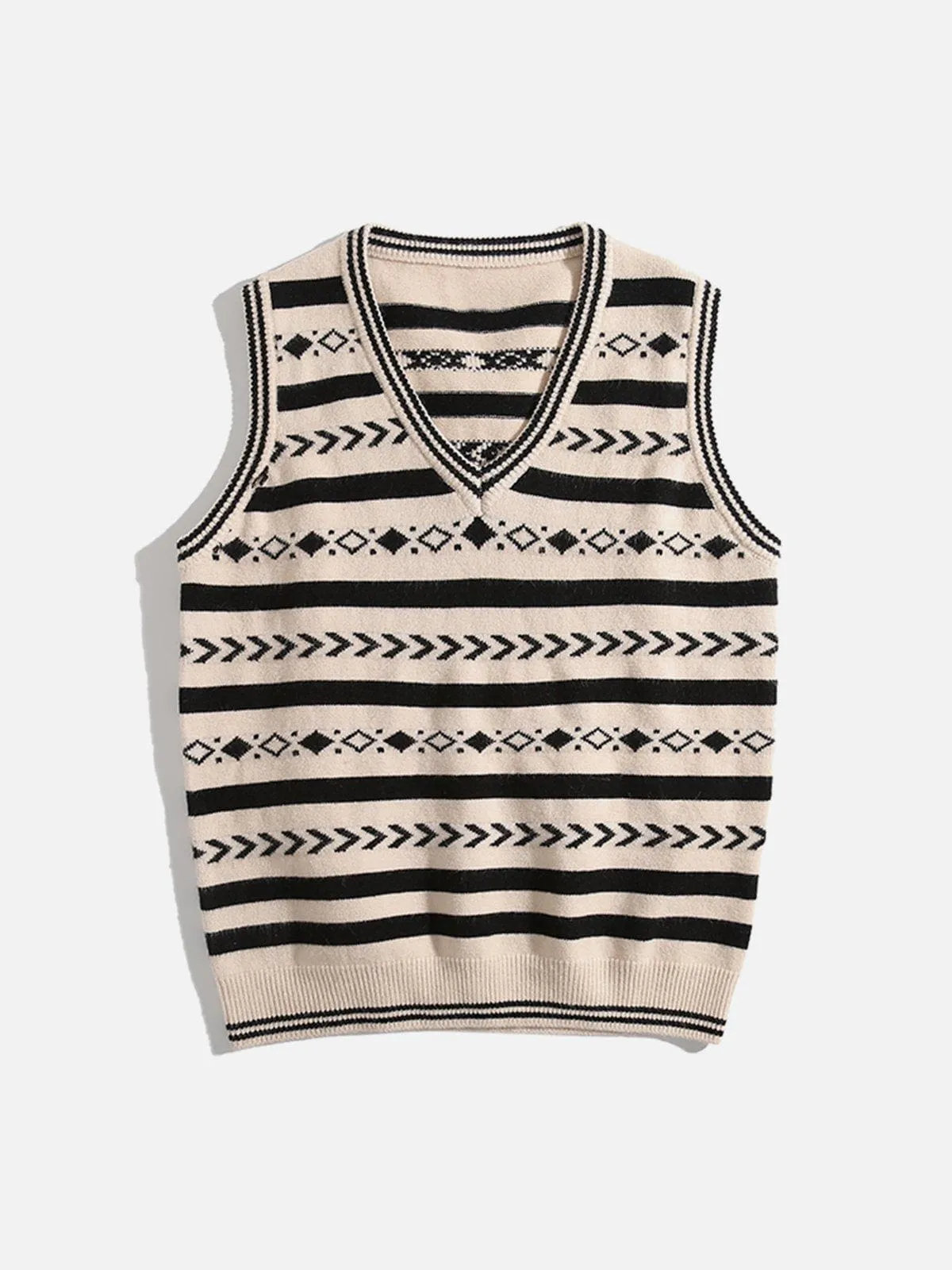 Aelfric Eden Vintage Clashing Embroidery Sweater Vest