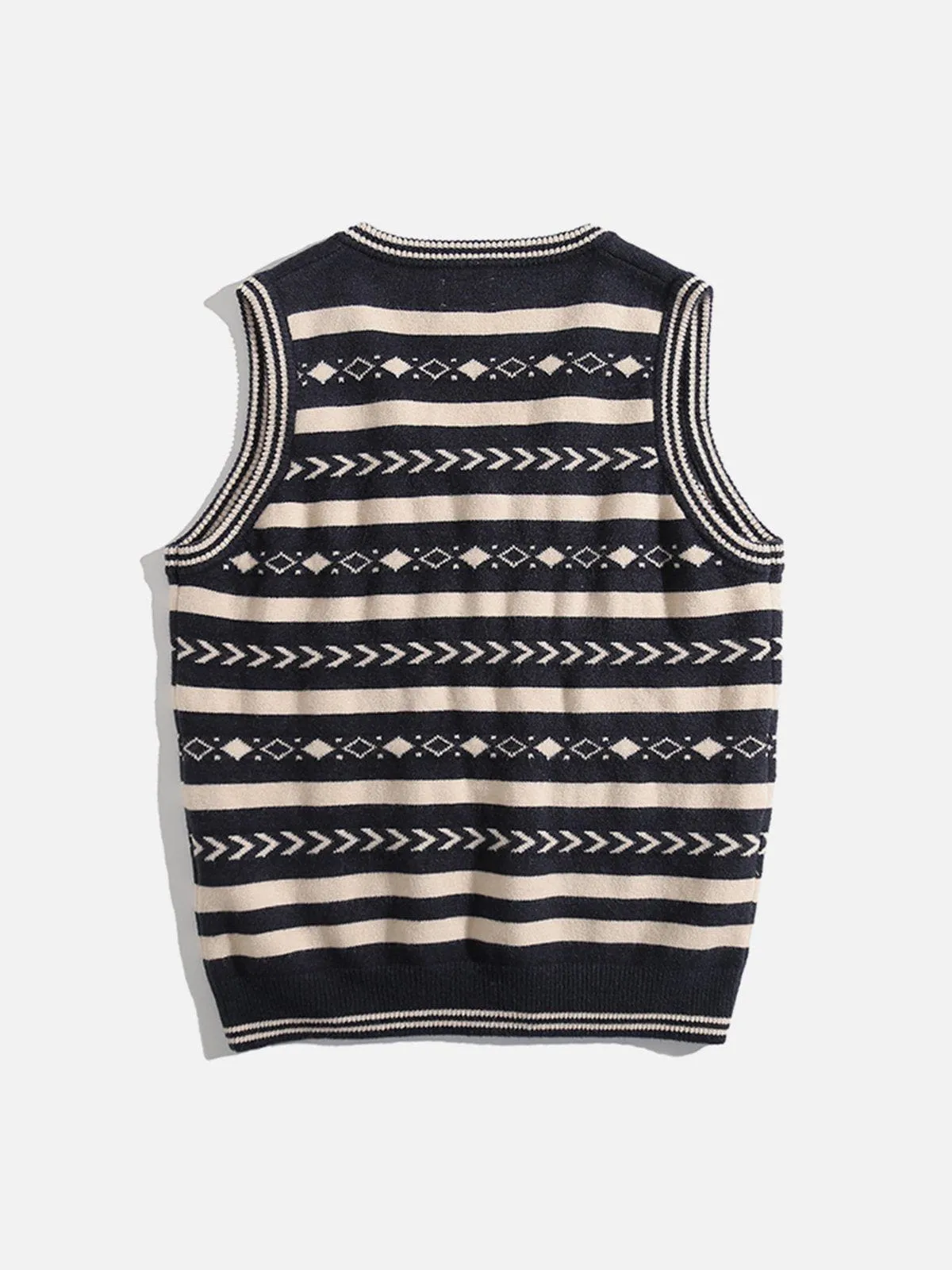 Aelfric Eden Vintage Clashing Embroidery Sweater Vest