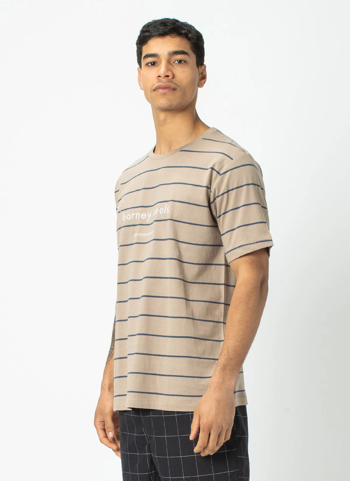 Barney Cools Tee Beige Stripe