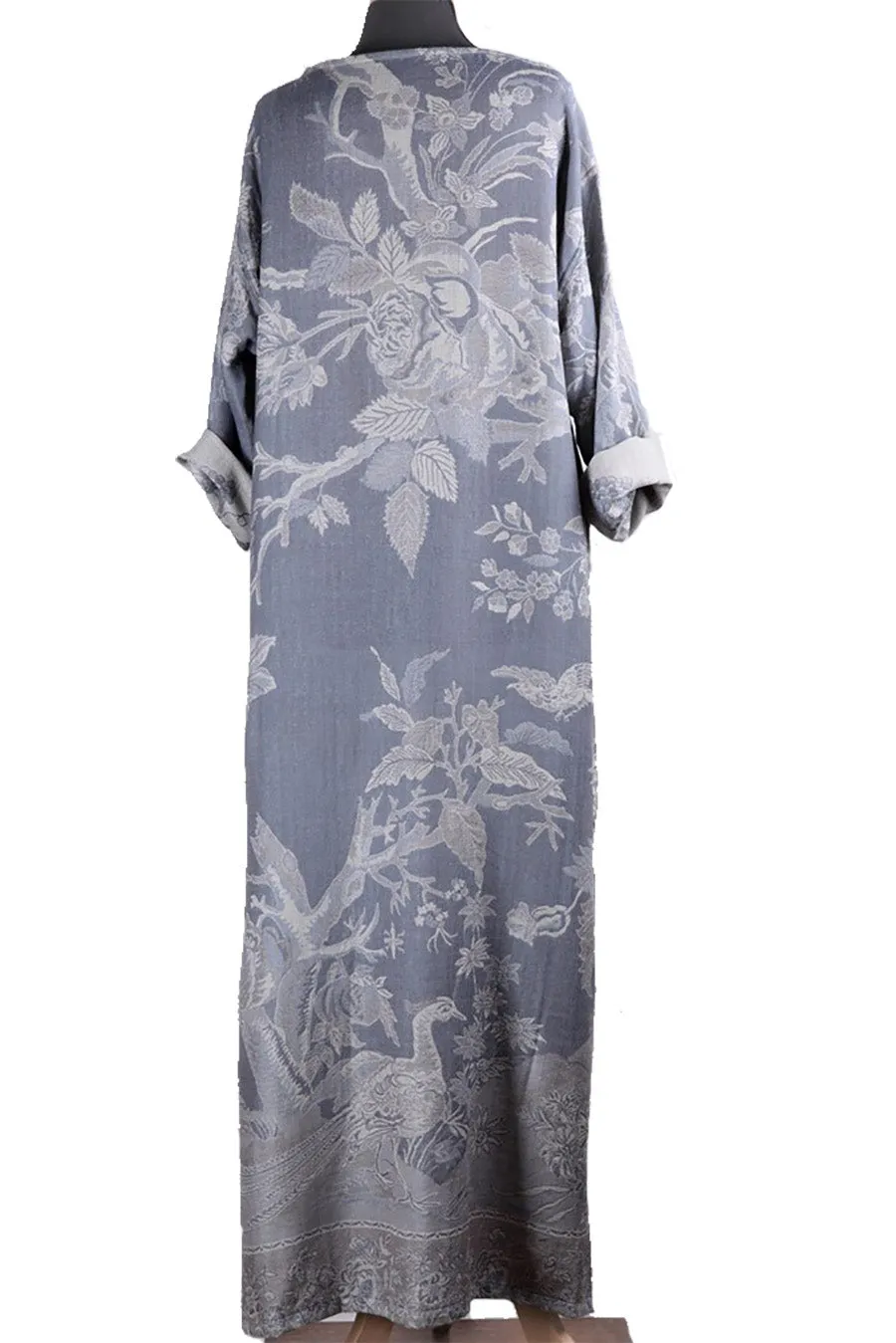 Bateau Neck Kaftan in Wedgwood