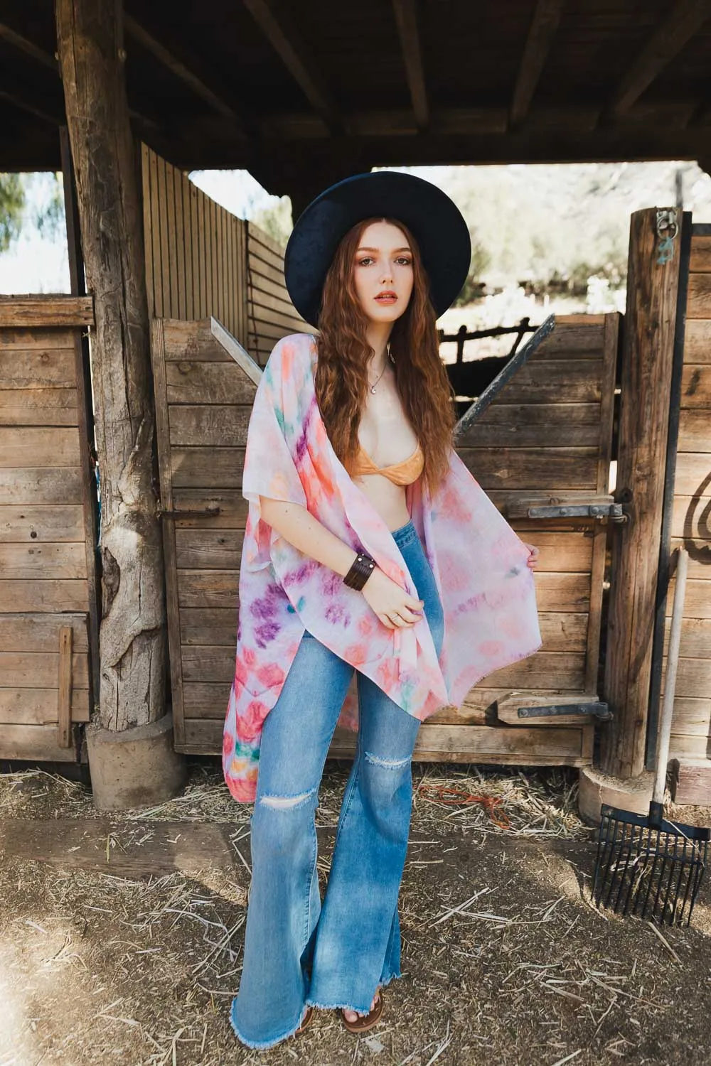 Beatrice Airy Tie Dye Duster