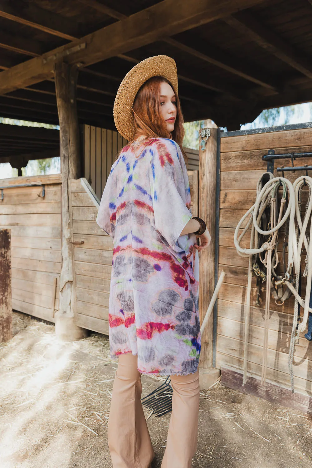 Beatrice Airy Tie Dye Duster