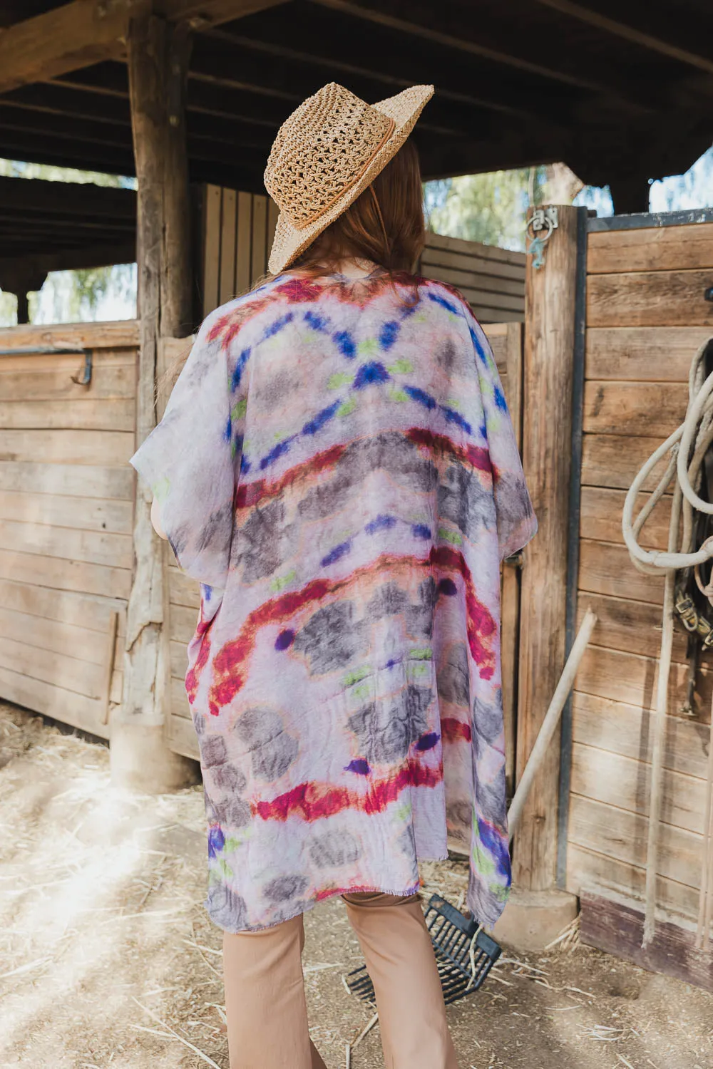 Beatrice Airy Tie Dye Duster