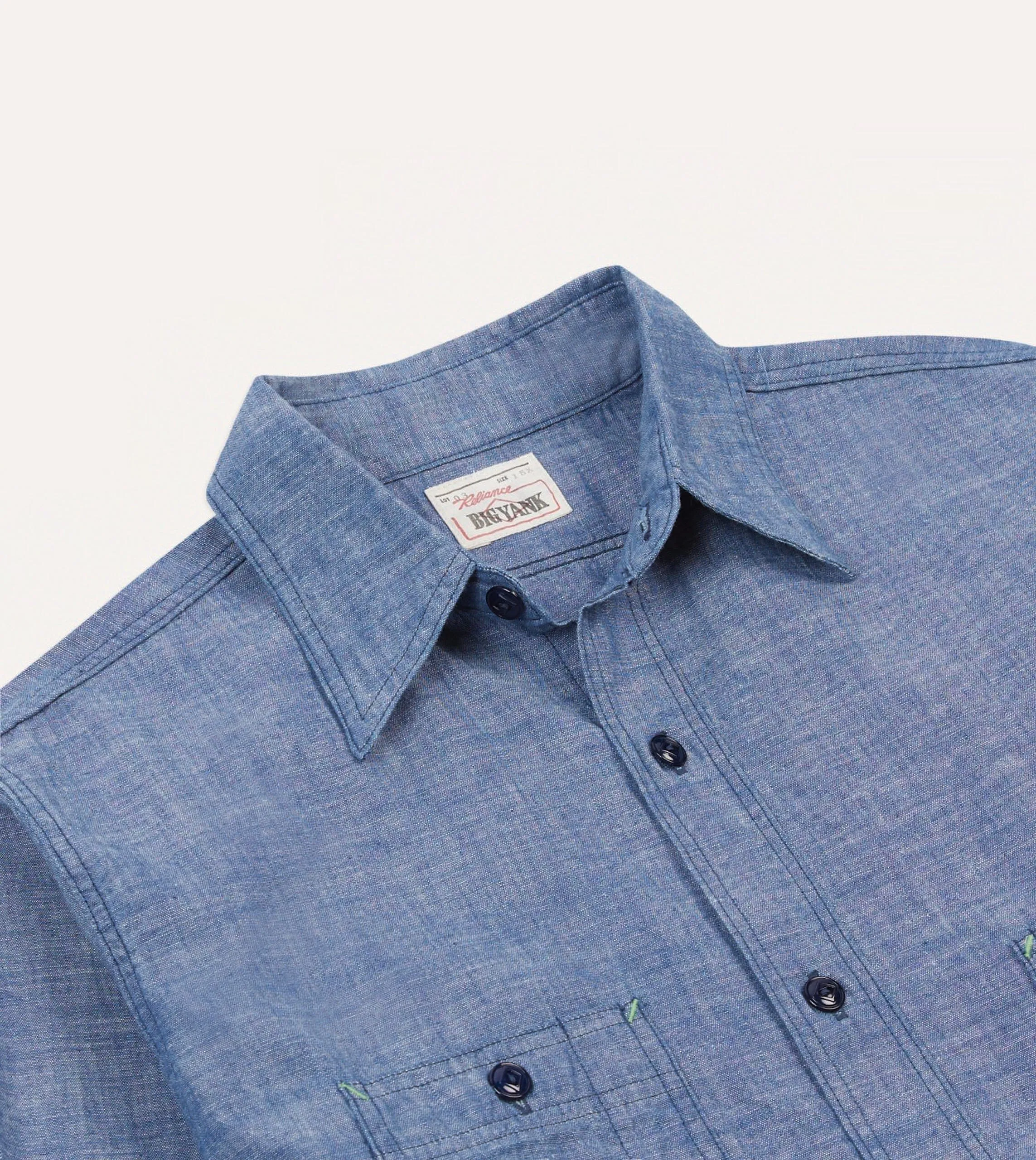 Big Yank '1942' Indigo Chambray Shirt