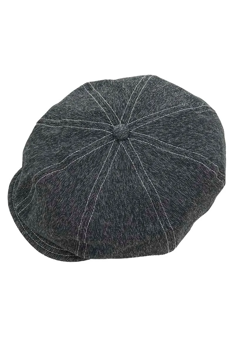 Black Chambray Casquette