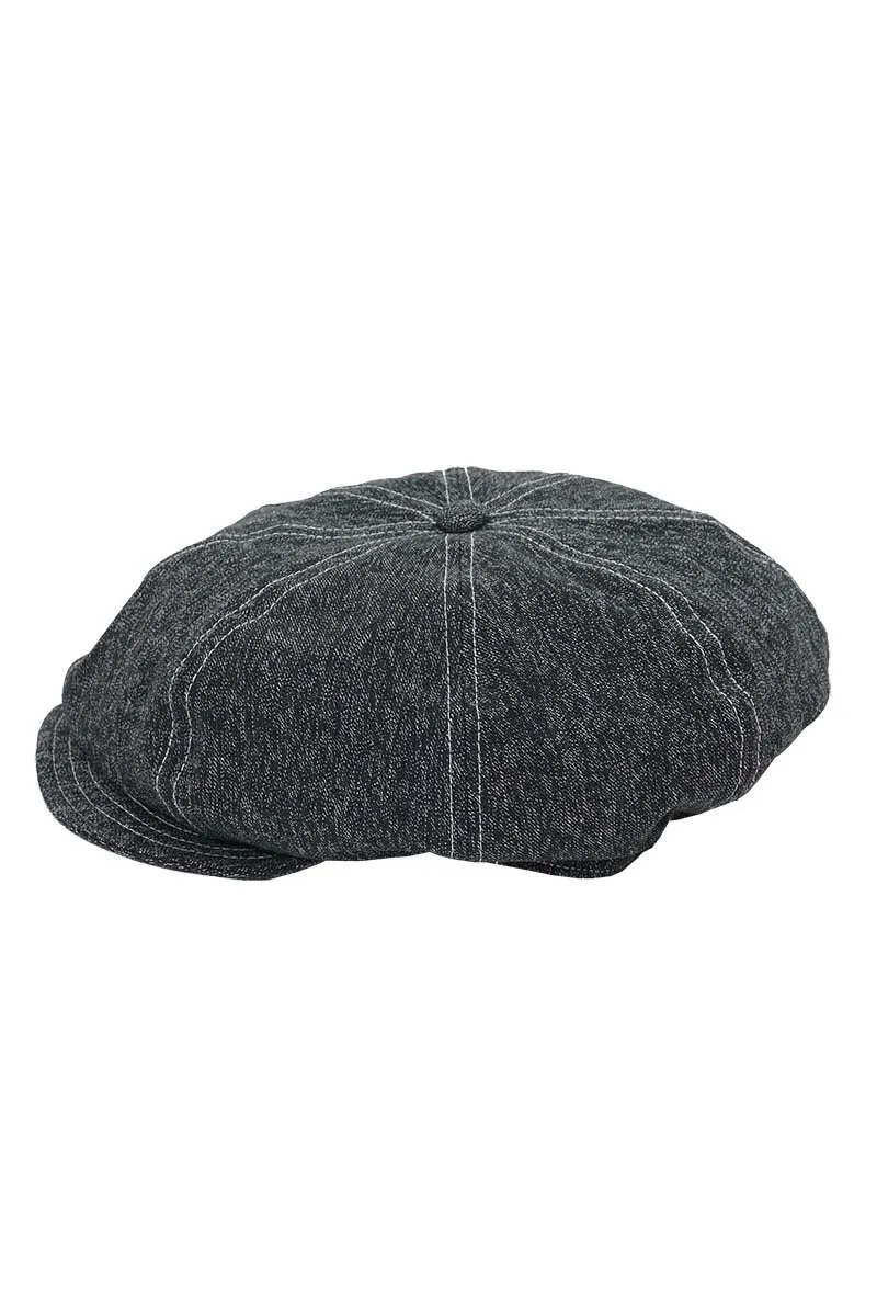 Black Chambray Casquette