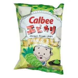 Calbee Prwan Chips Ebikari Wasabi Flavour ~ 卡乐B 虾之脆 和风芥末味