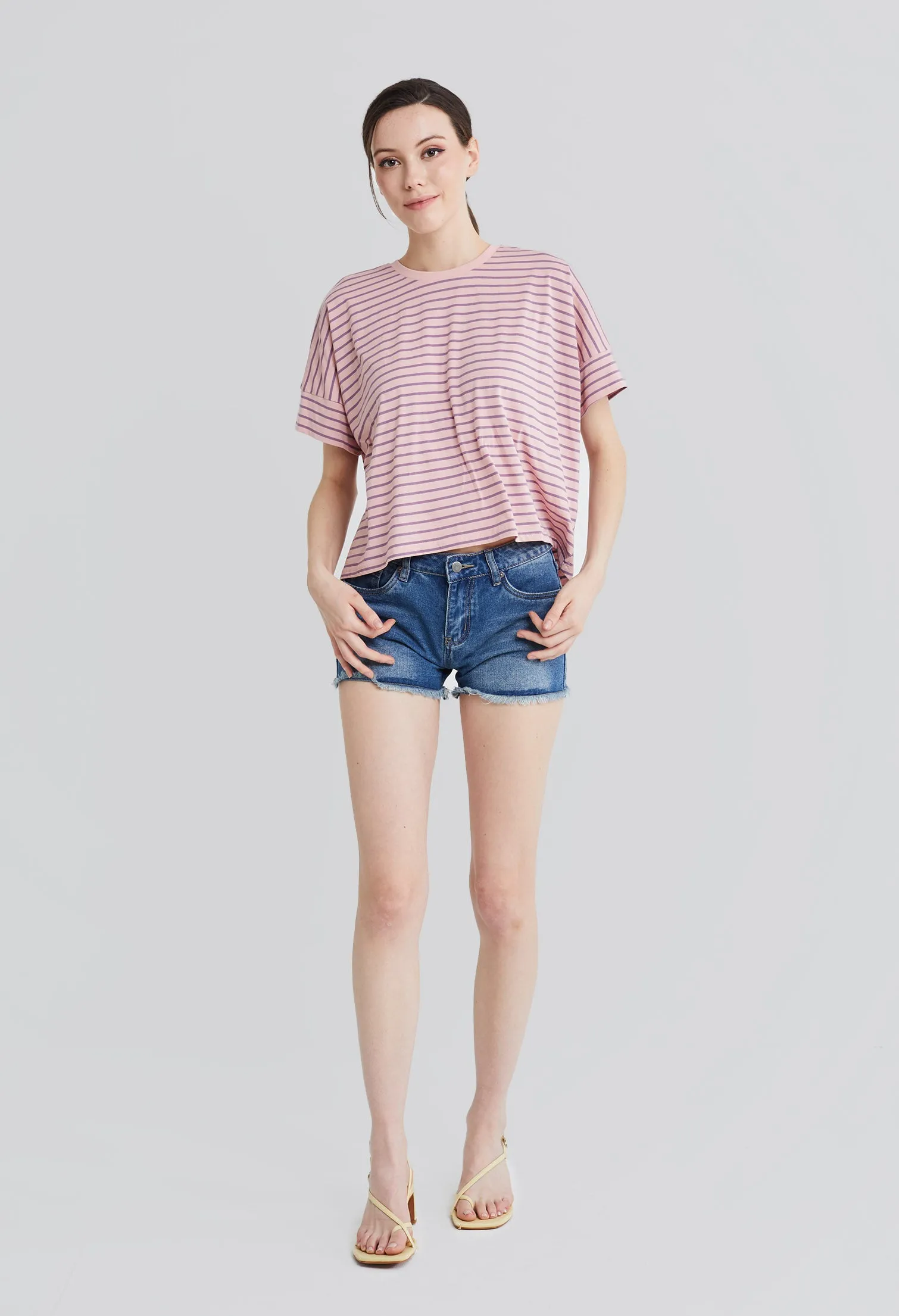 Chalk Striped Boxy Top