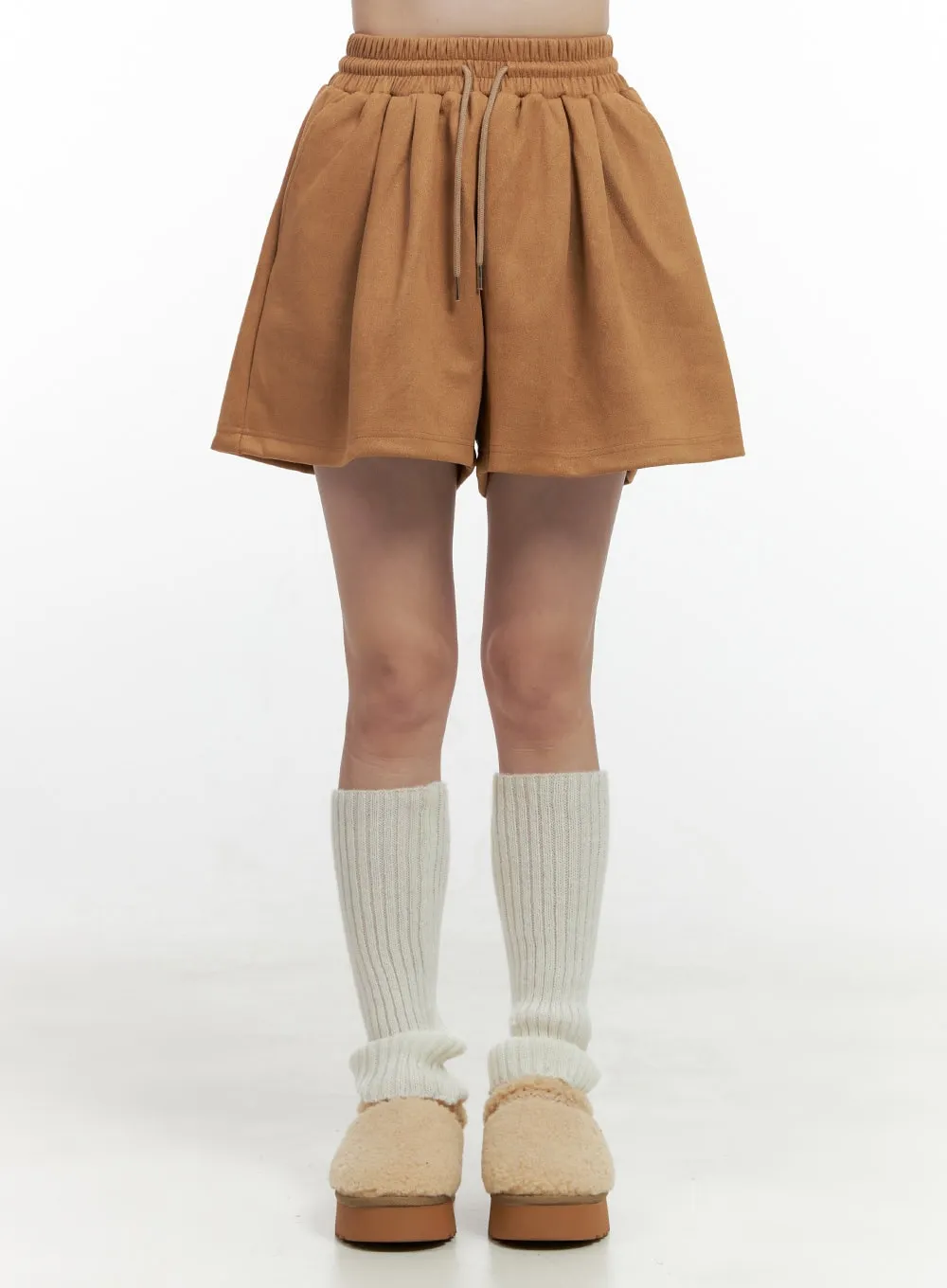 Corduroy High-Waisted Shorts ON408