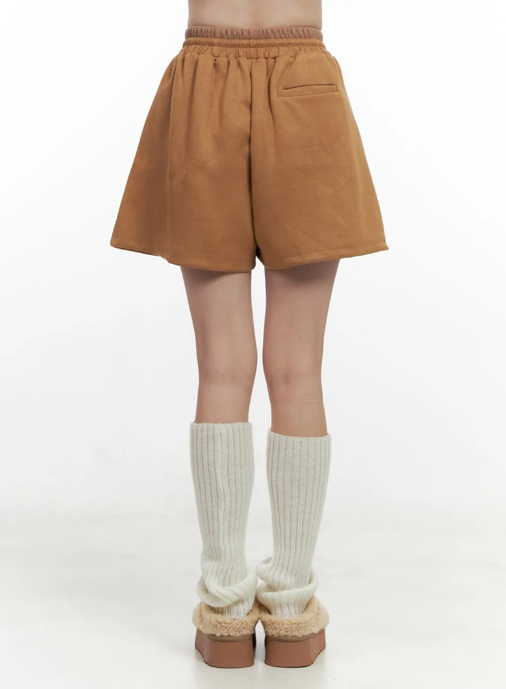 Corduroy High-Waisted Shorts ON408