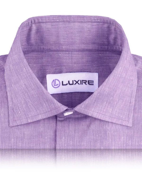 Cotton Linen: Plain Purple Chambray