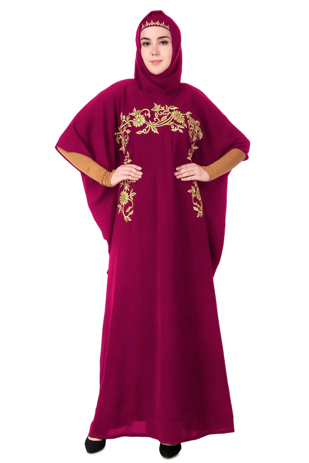 Designer Wear Hand Embroidered Dubai Kaftan