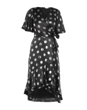 Diane Von Furstenberg Women 3/4 length dress Black 4 UK