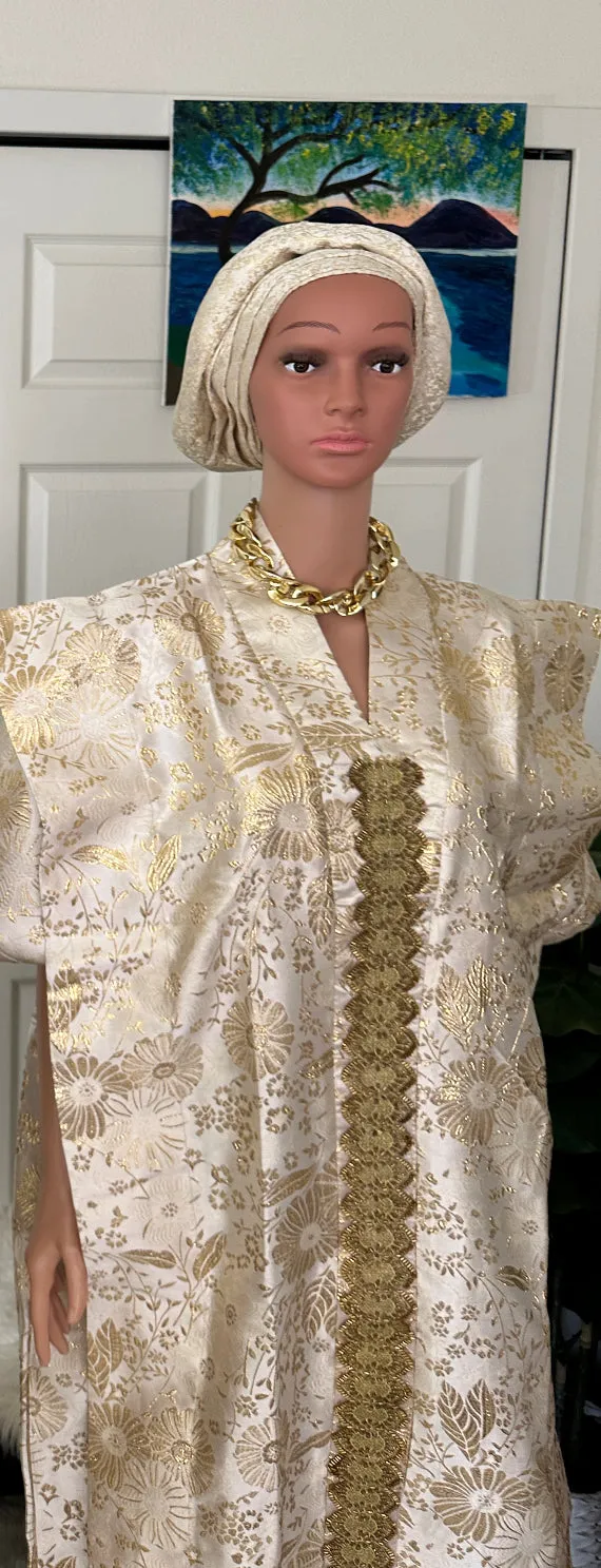 Elegant Gold toned bubu kaftans