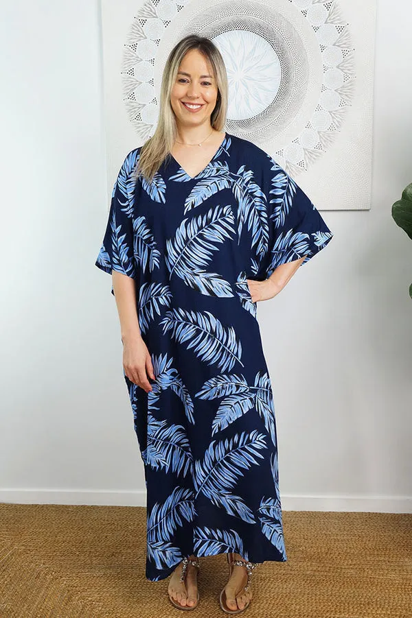 Elegant long Maya Kaftan OSFA 14-26- Premium Hawaiian