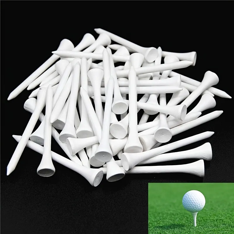 Enhance Your Golf Game with Premium White Wooden Tees