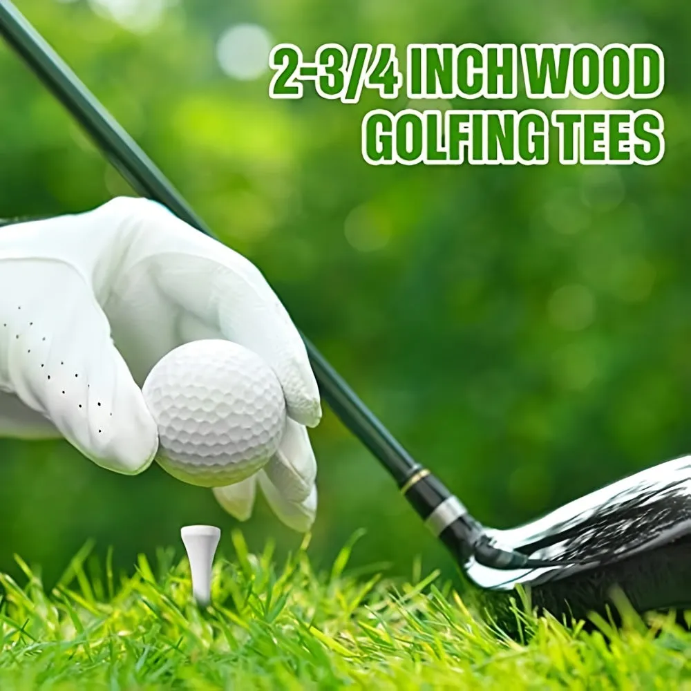 Enhance Your Golf Game with Premium White Wooden Tees