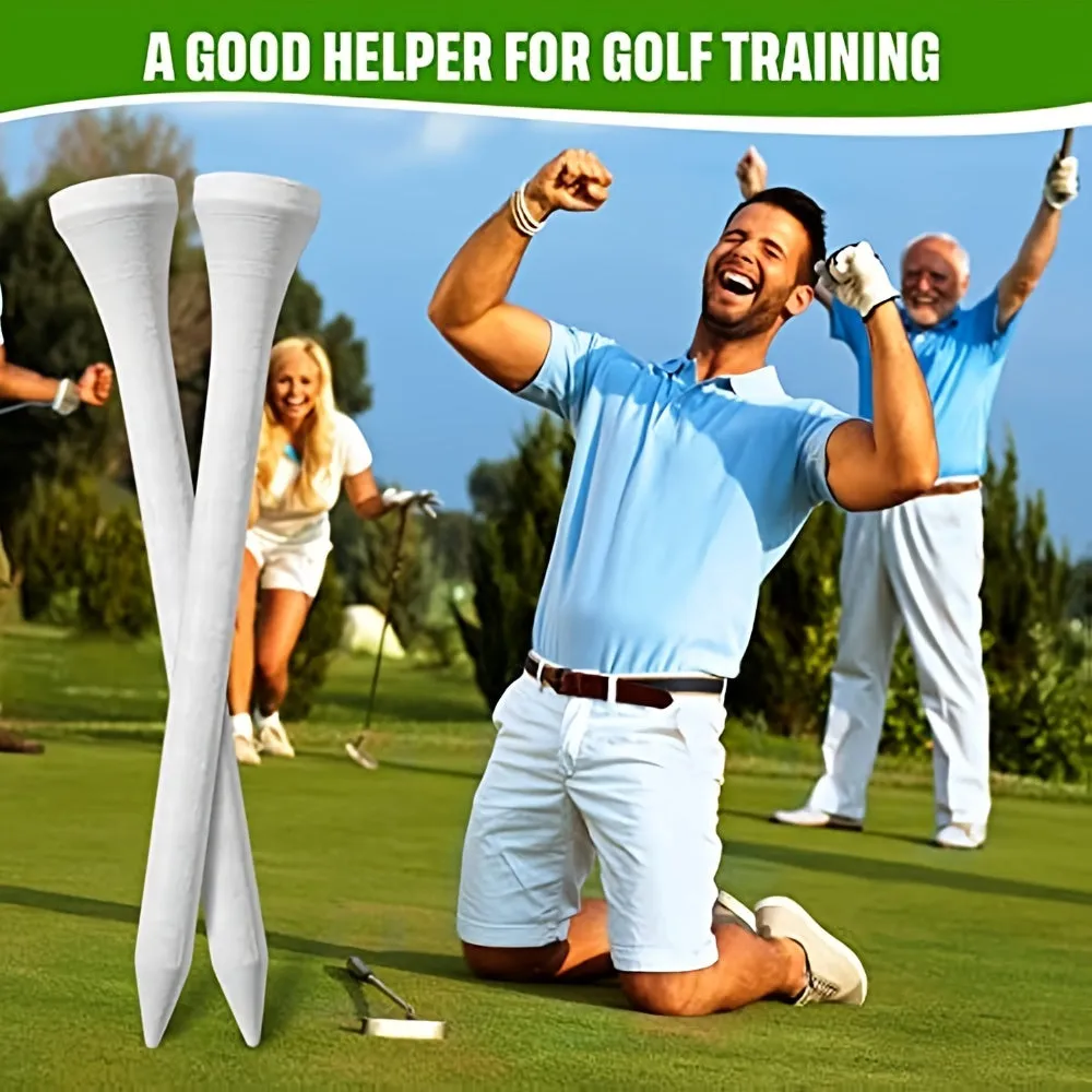 Enhance Your Golf Game with Premium White Wooden Tees