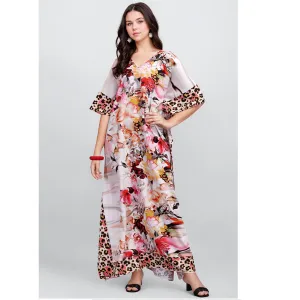 Floral Mia Embellished Kaftan Dress