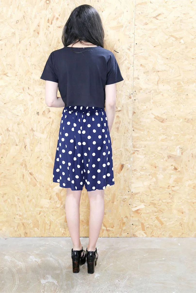 High Waisted Polka Dot Culotte Shorts