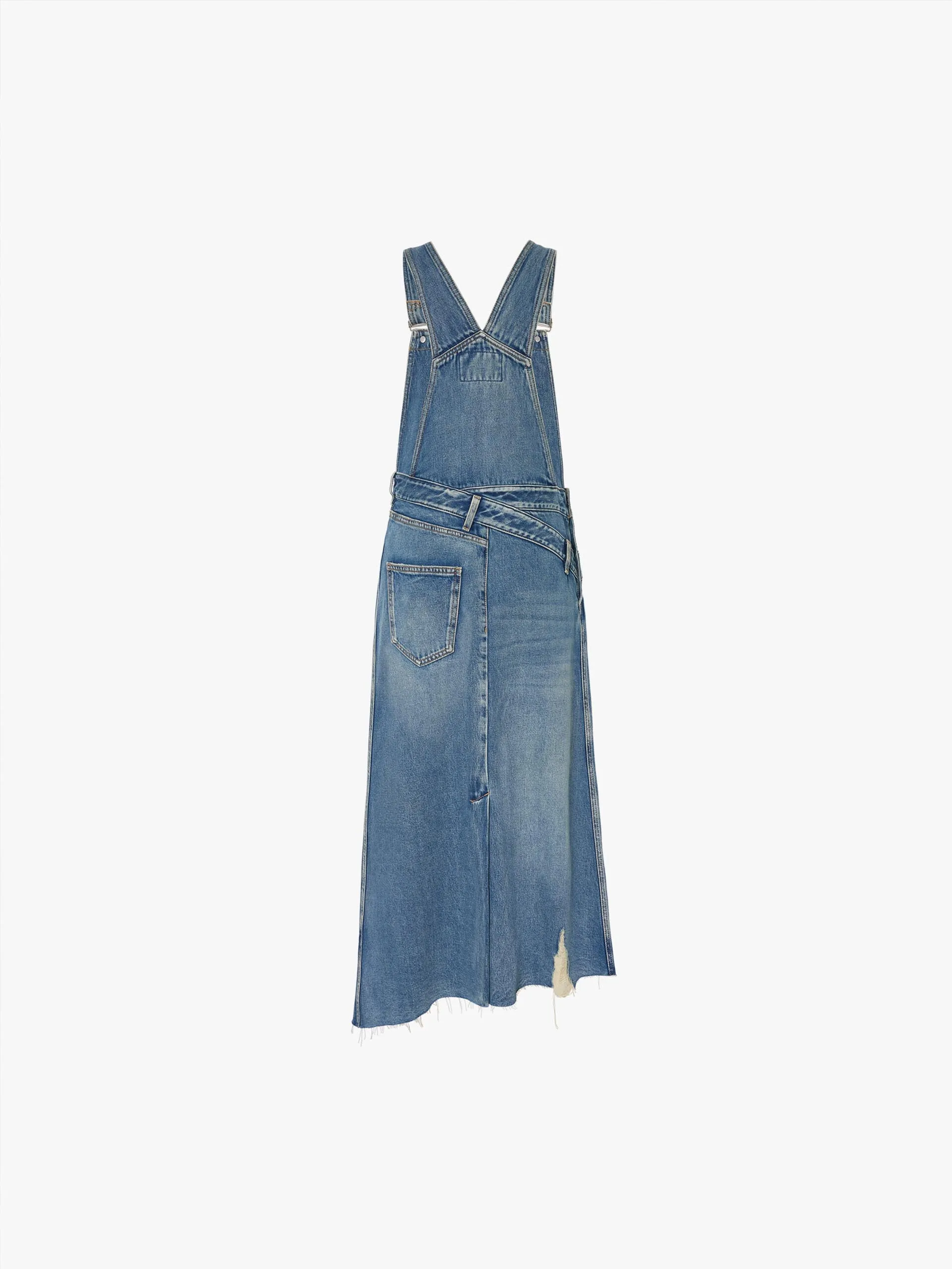 Irregular Hem Denim Dress