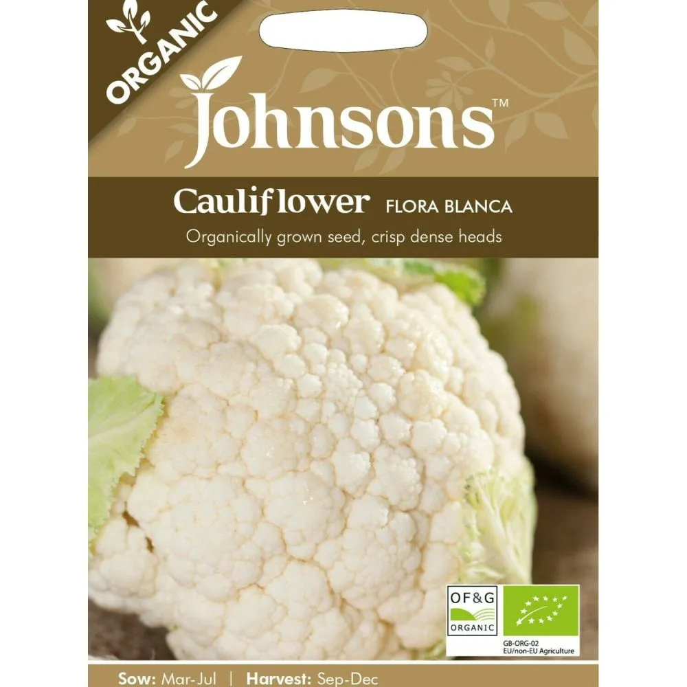 Johnson's Cauliflower Flora Blanca (Organic) Seeds