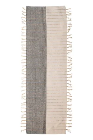 Jute Stripe Two-Tone Runner