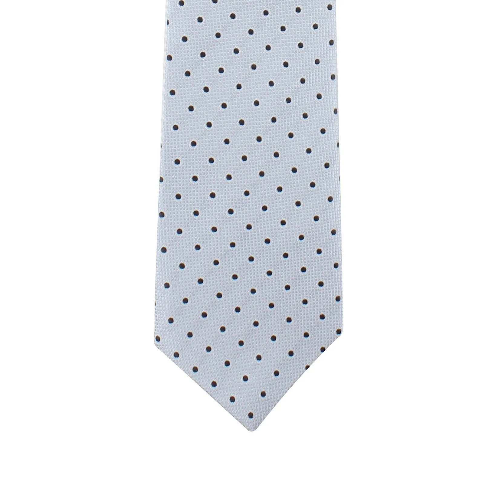 Kovove The Enchanting Polka Dot Grey Necktie For Men