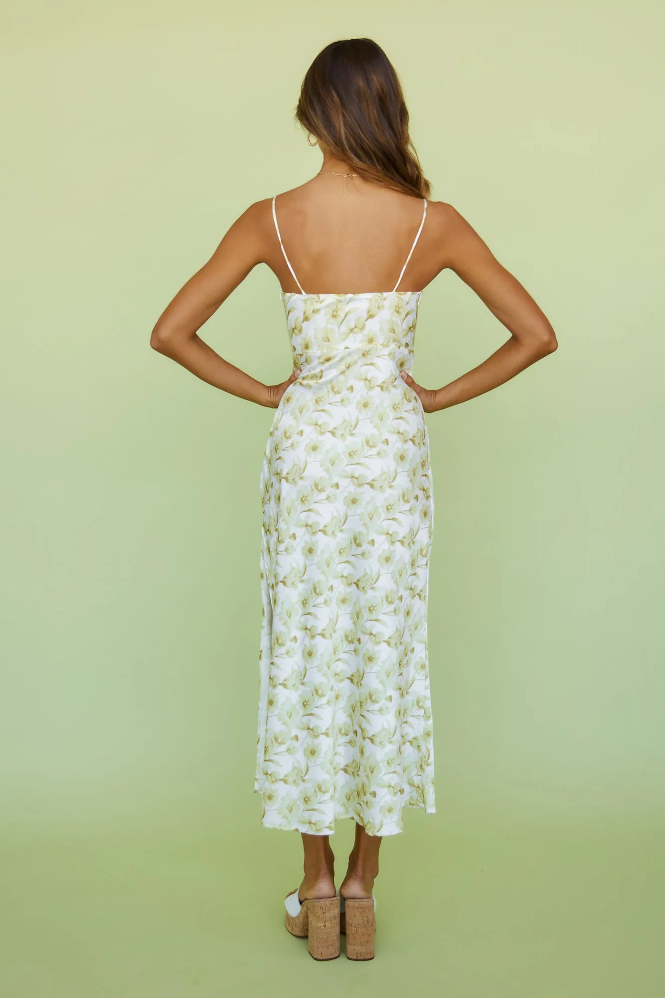 Lemon Blooms Maxi Dress