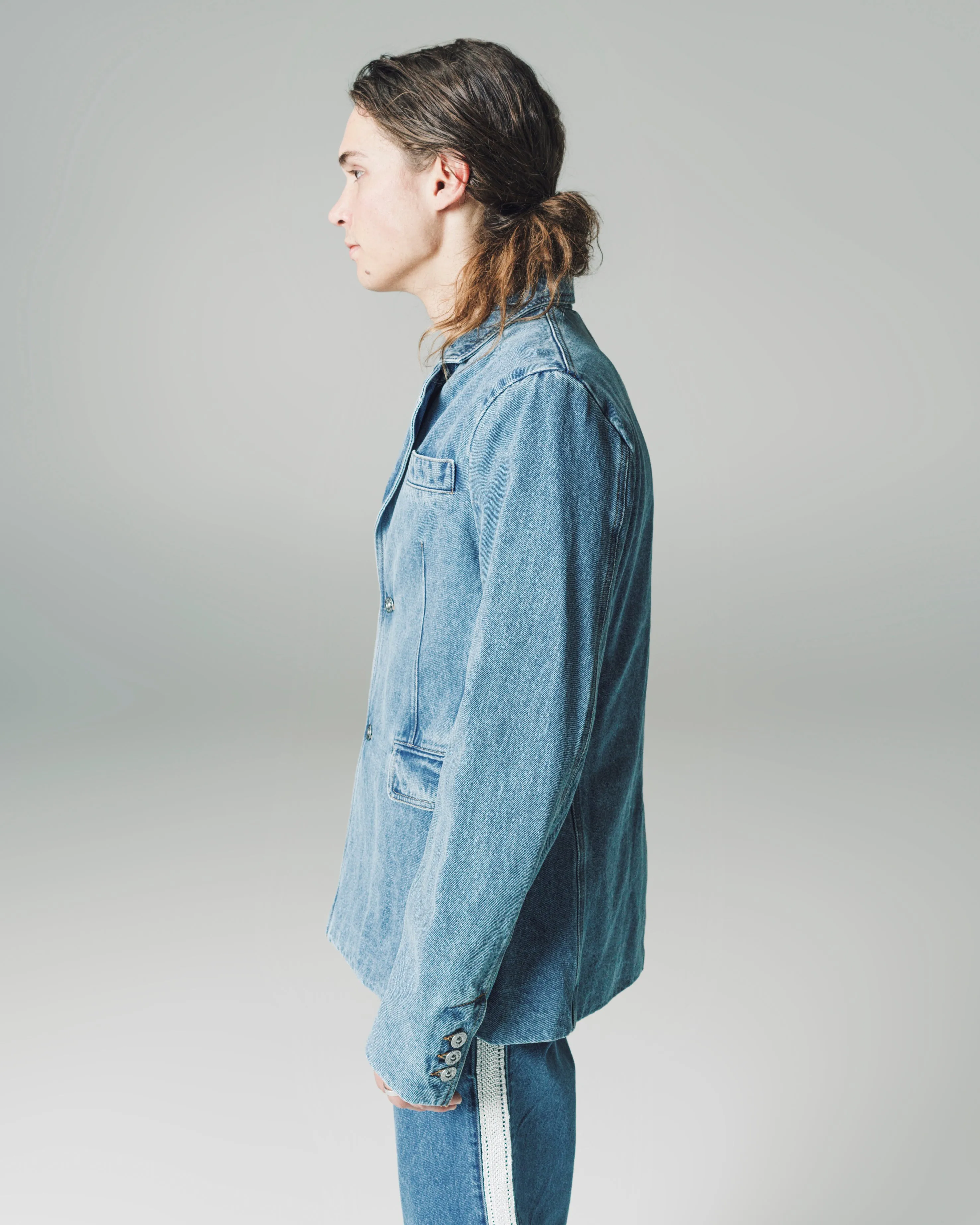 Light Blue Enzyme Wash Denim Eternity Jacket