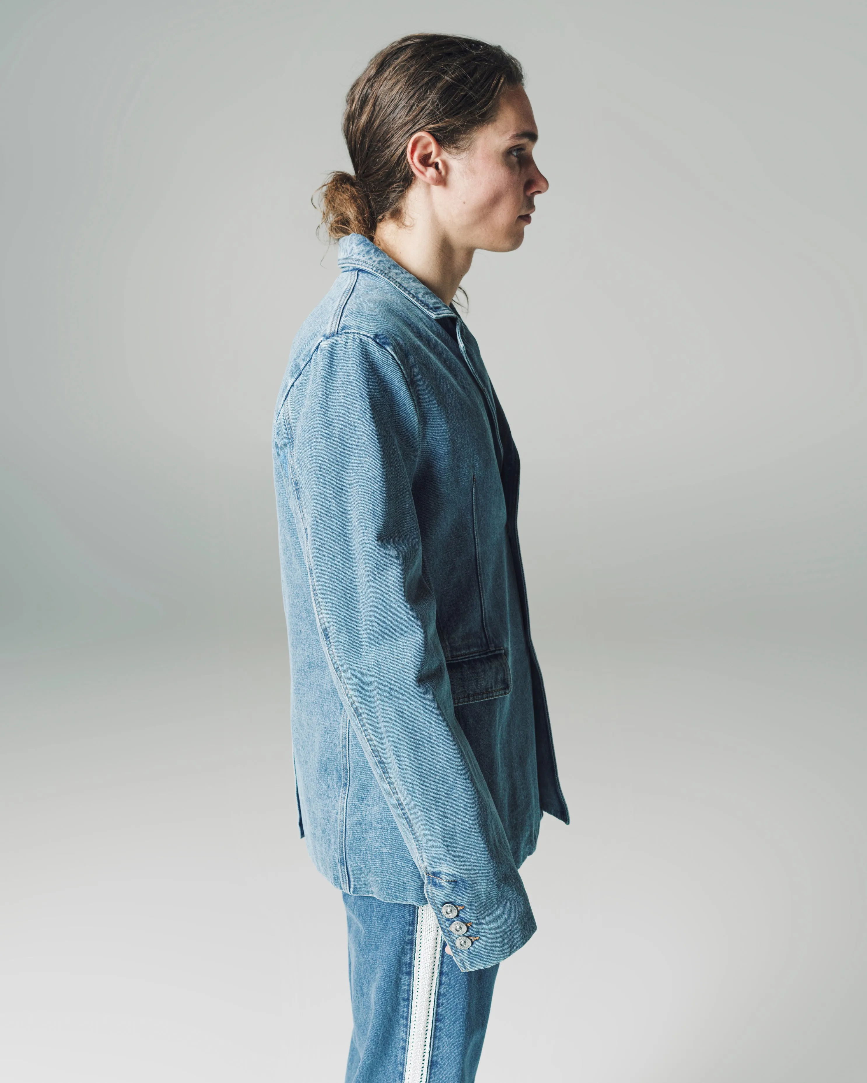 Light Blue Enzyme Wash Denim Eternity Jacket