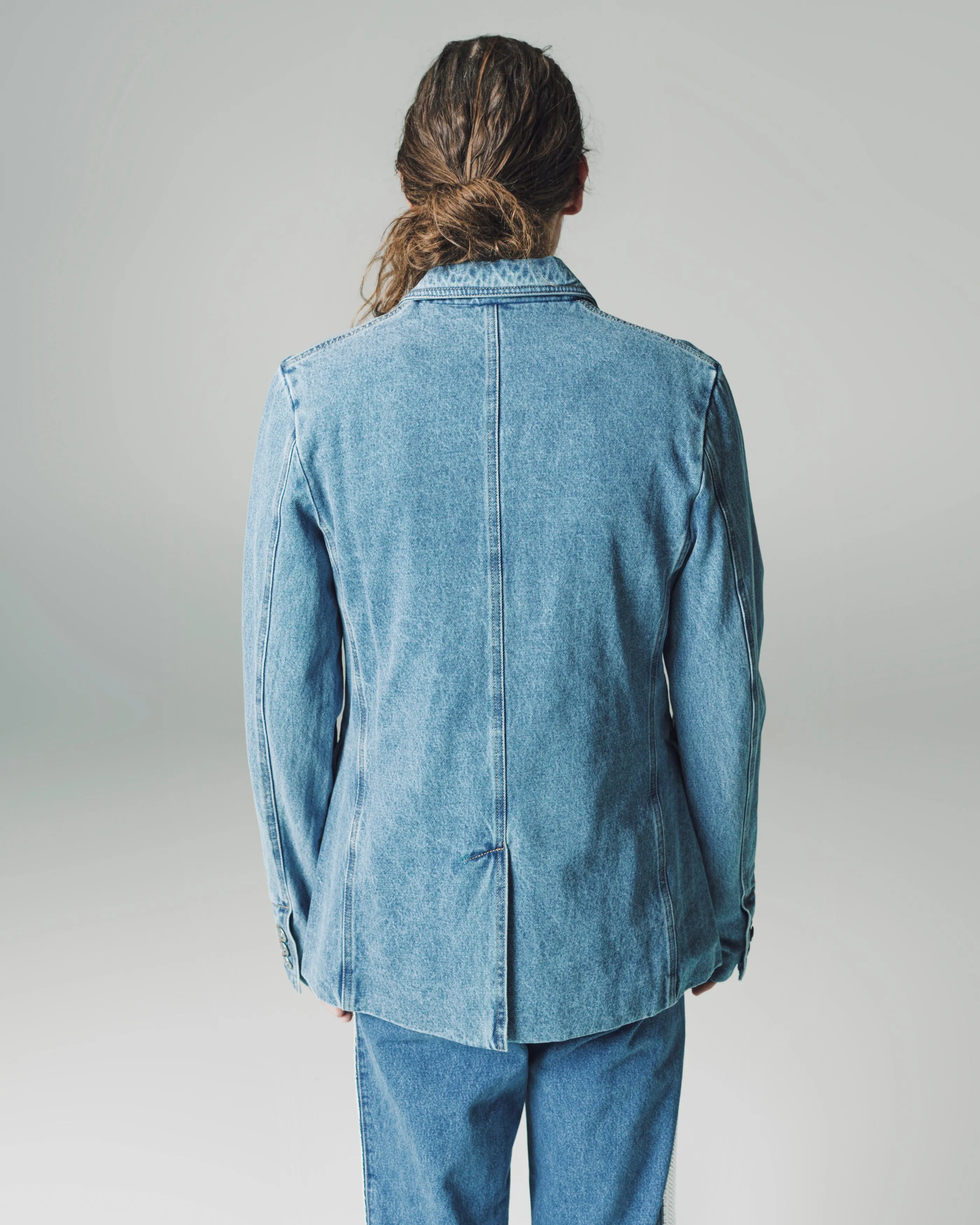 Light Blue Enzyme Wash Denim Eternity Jacket