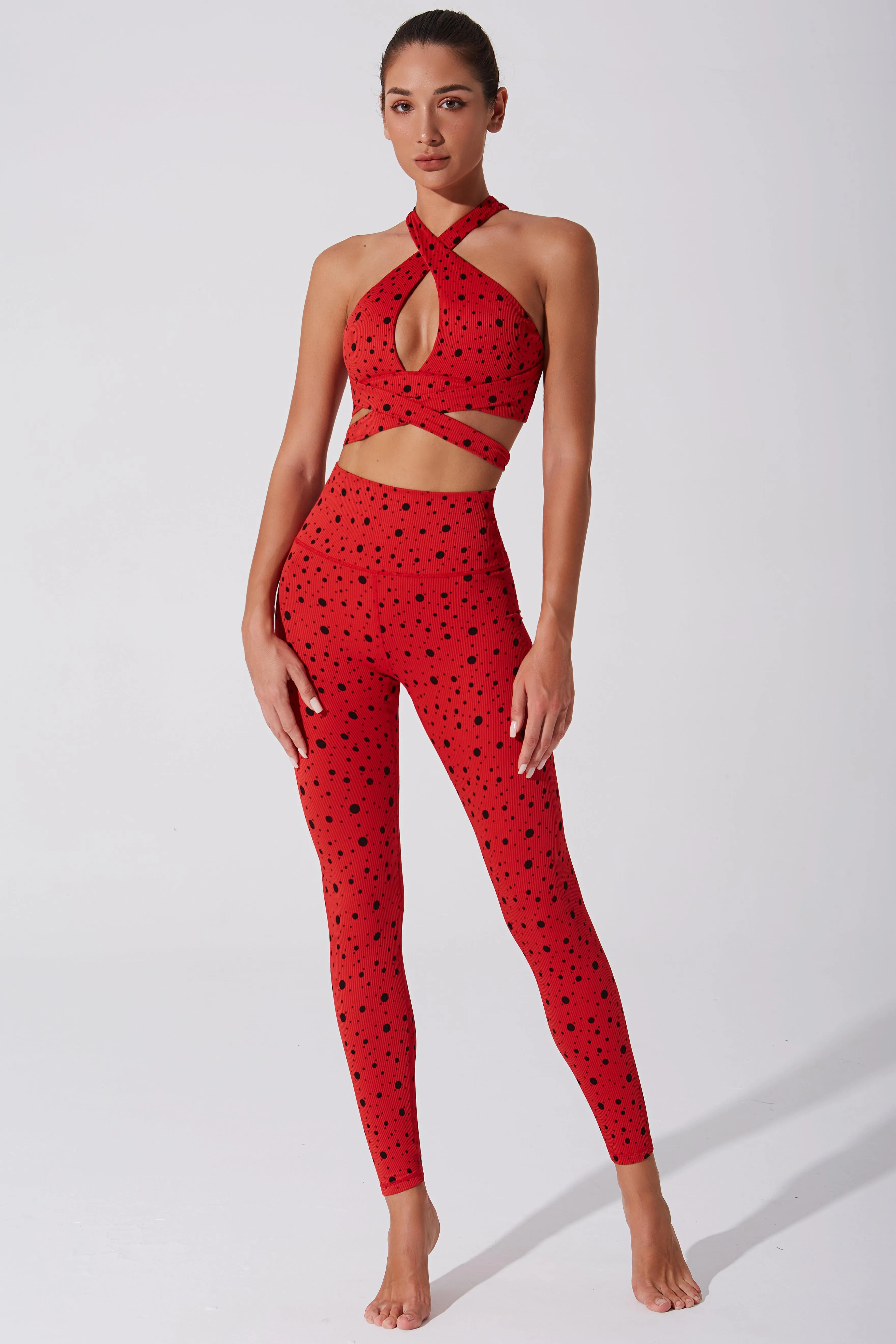 Meline Polka Dot Bra - Savvy Red