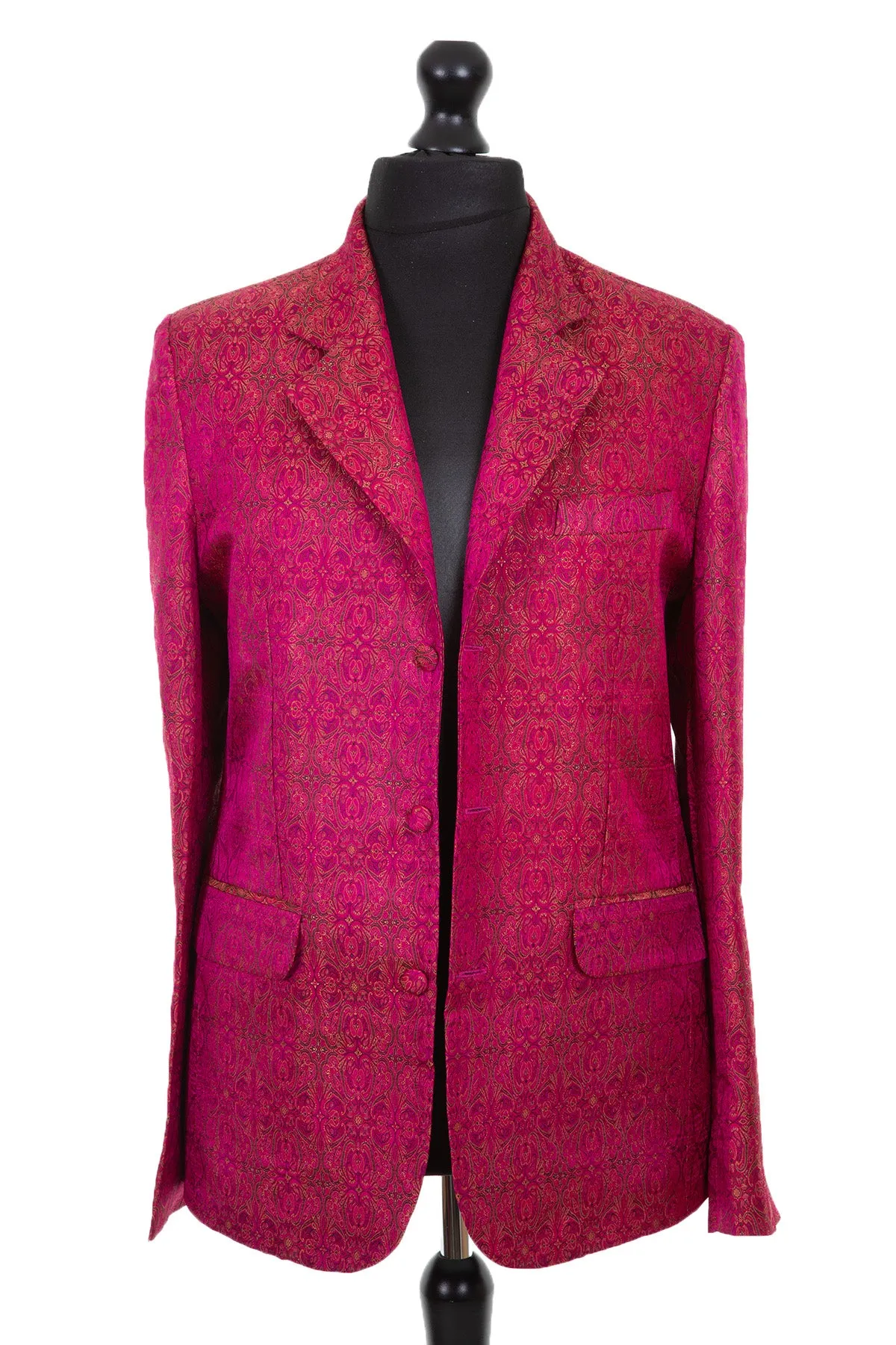 Mens Blazer in Pink Jacquard