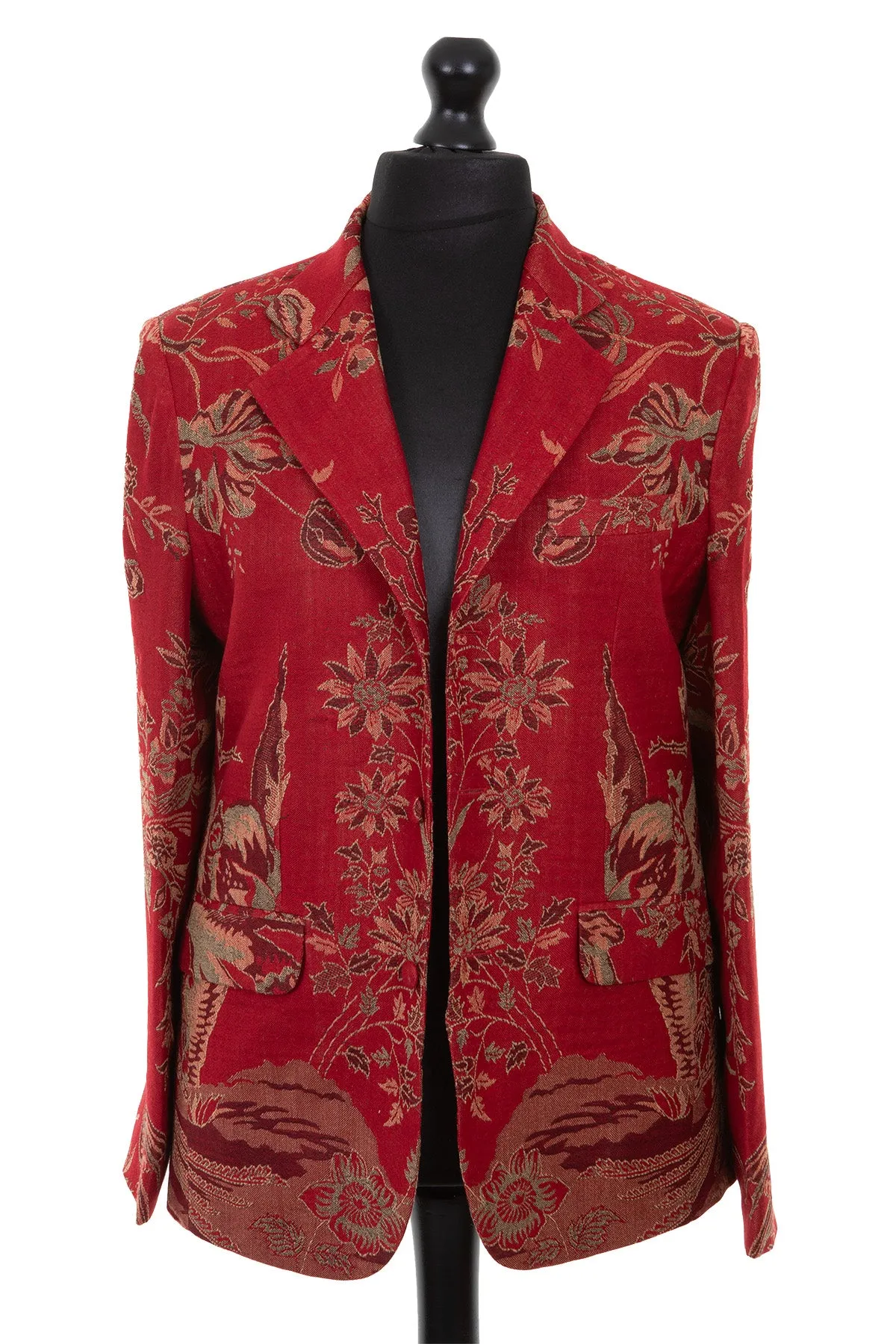 Mens Blazer in Rich Ruby