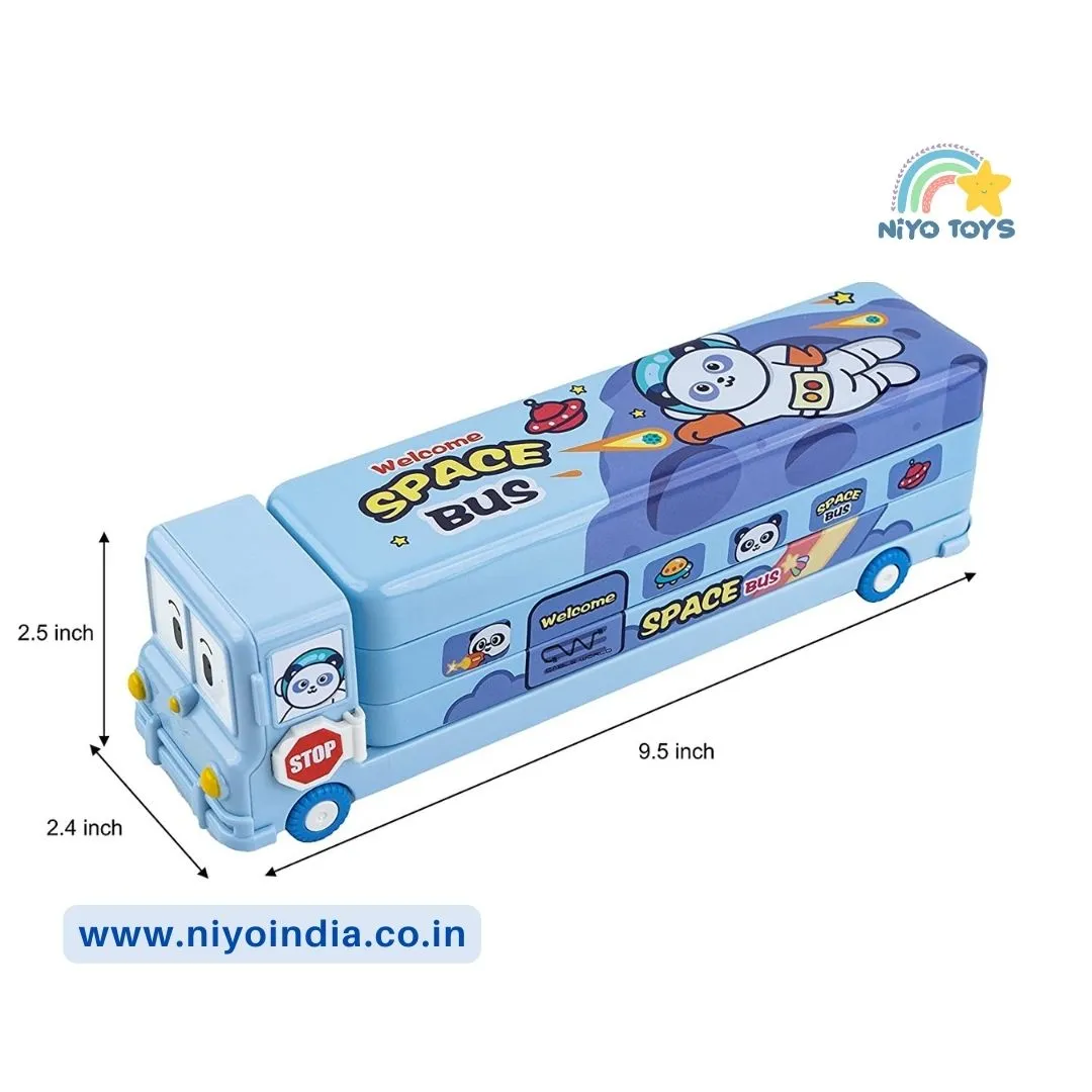 Niyo School Bus Shaped Pencil Box