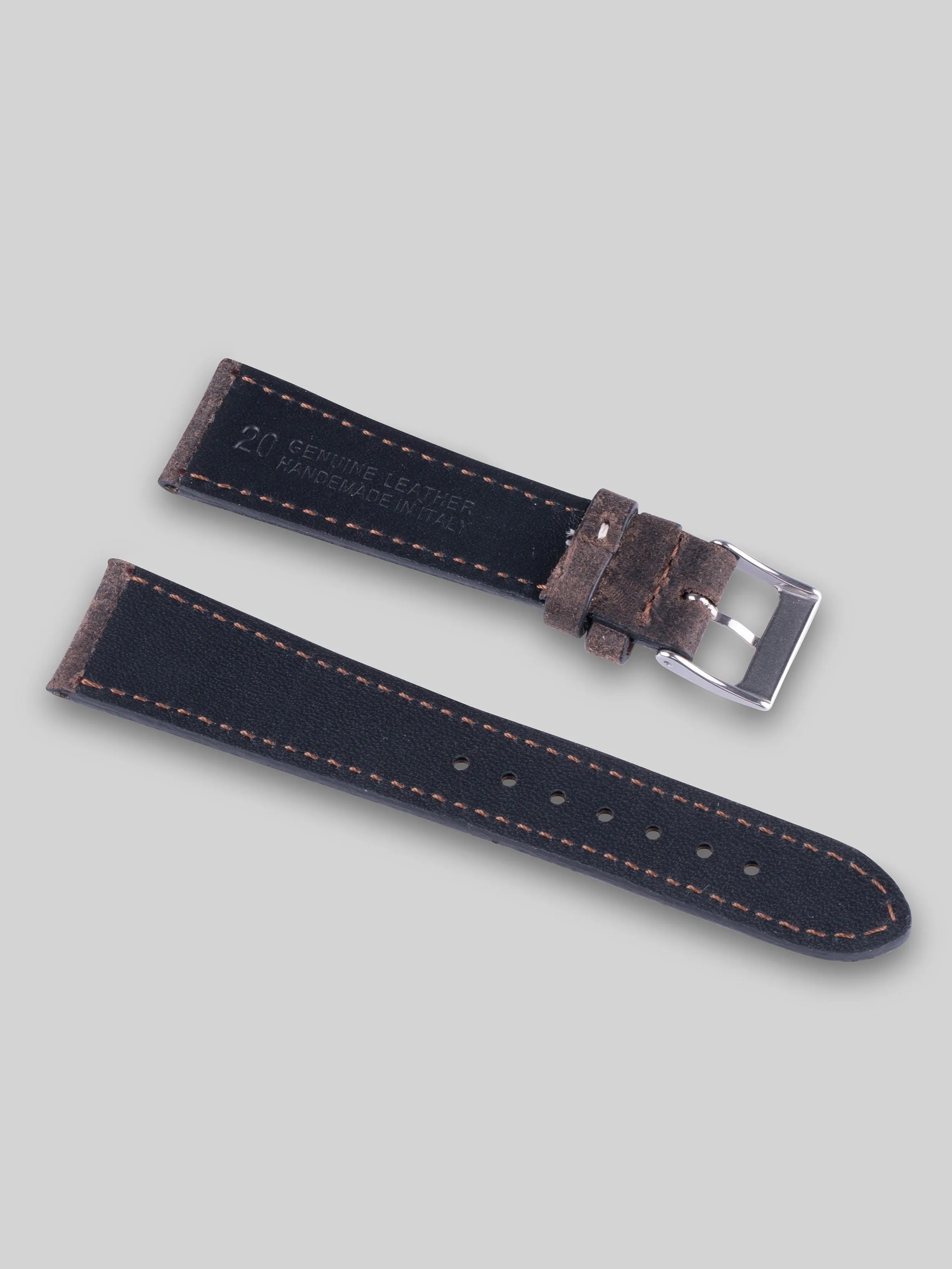 Nubuck Watch Strap - Umber