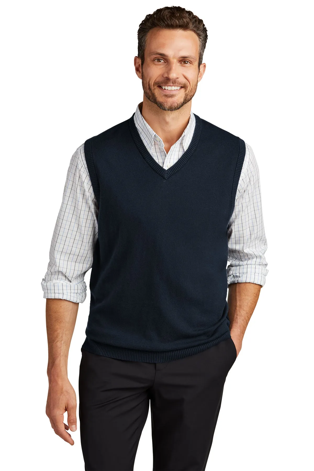 Port Authority Customized Sweater Vests, Navy