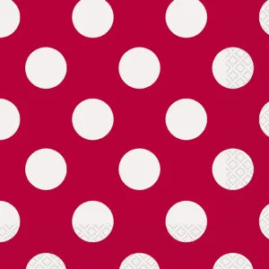 Red Polka Dot Napkins