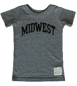 Retro Brand - MIDWEST Tee in Heather Grey