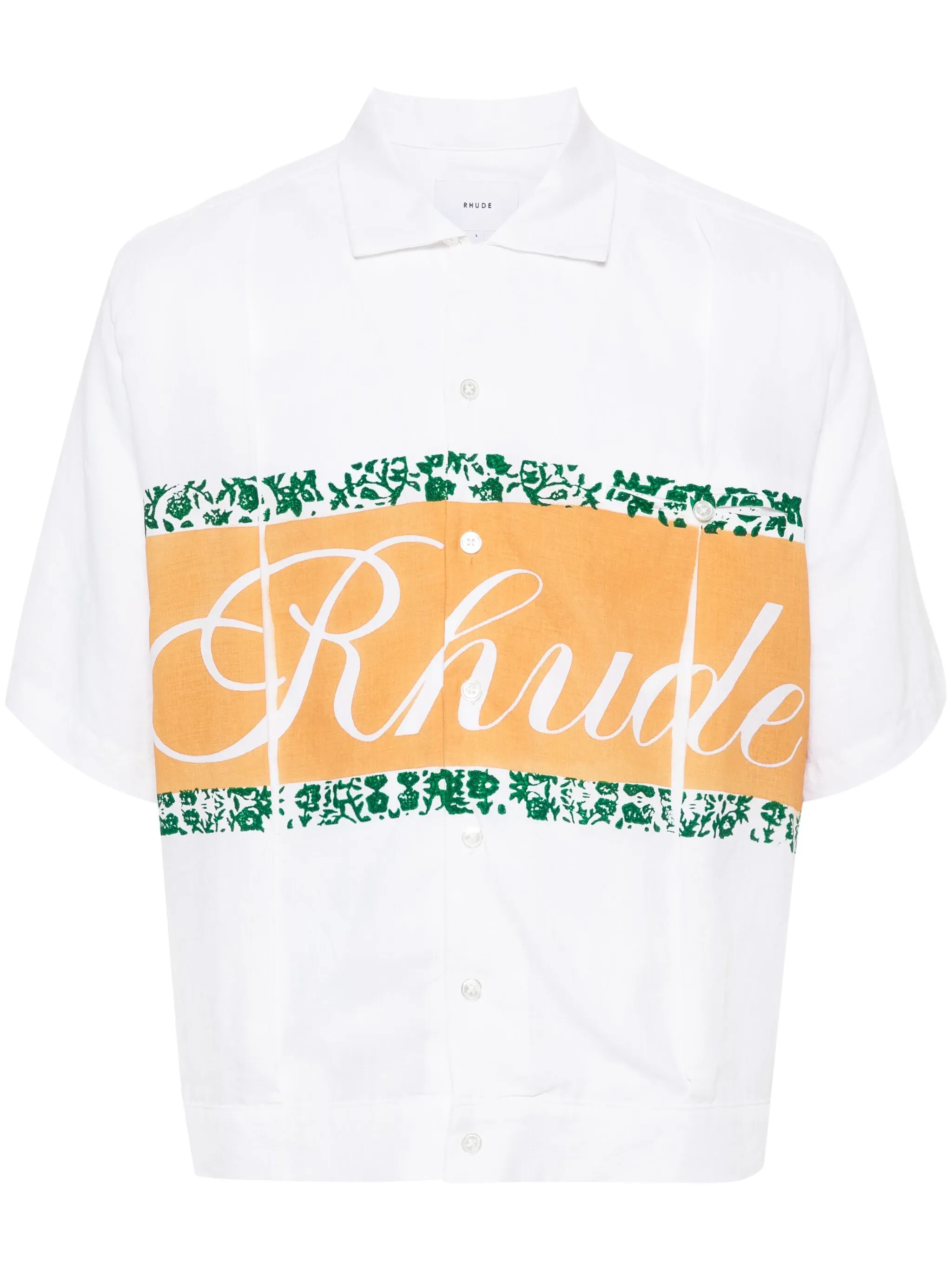 RHUDE LOGO-PRINT SHIRT