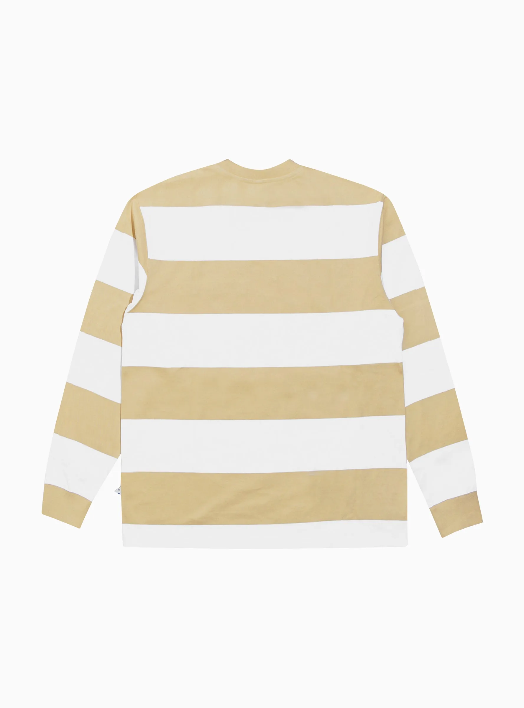 Rugby Stripe Pocket T-shirt Sand & White