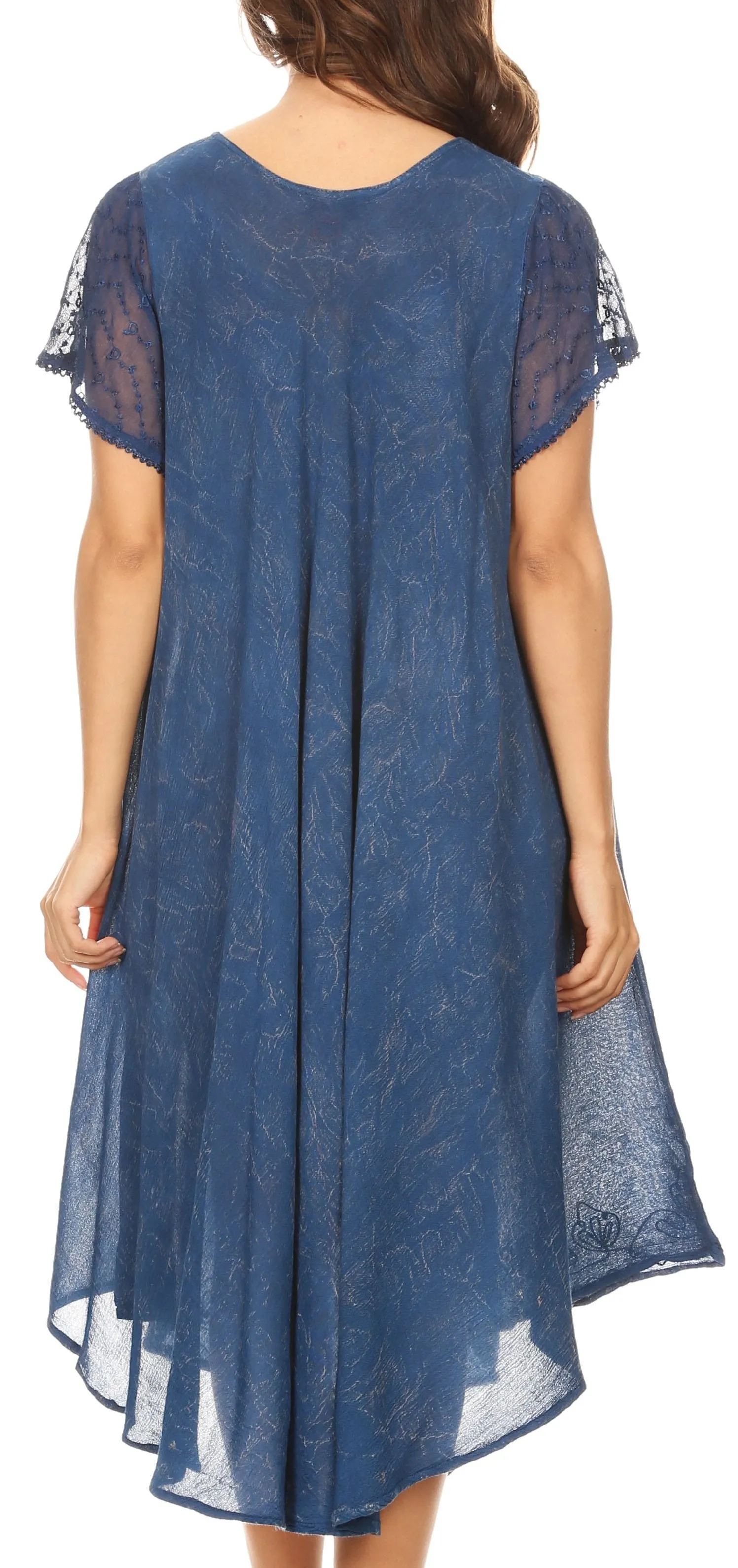 Sakkas Michiko Stonewashed Caftan Dress / Cover Up