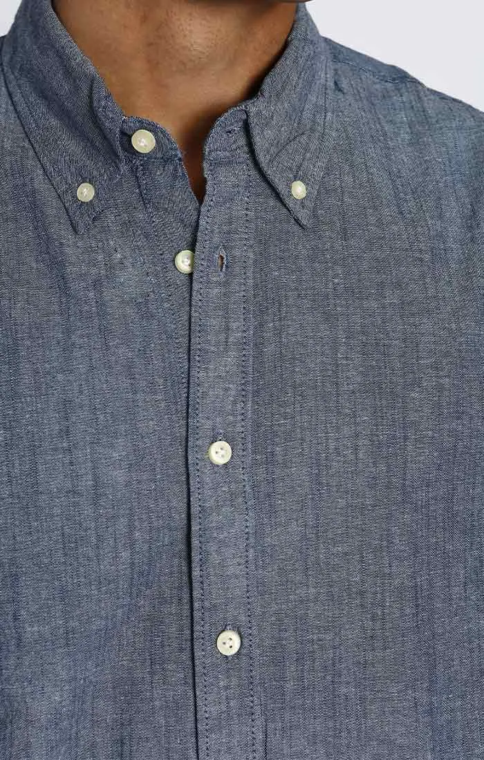 Short Sleeve Chambray Shirt