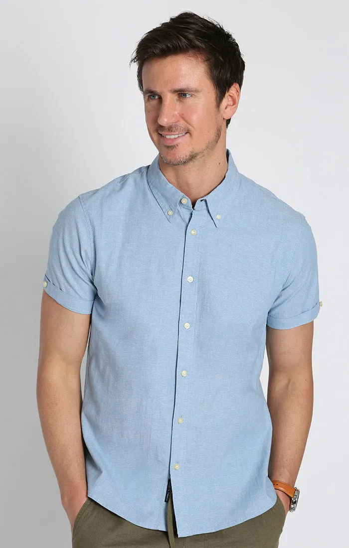 Short Sleeve Chambray Shirt