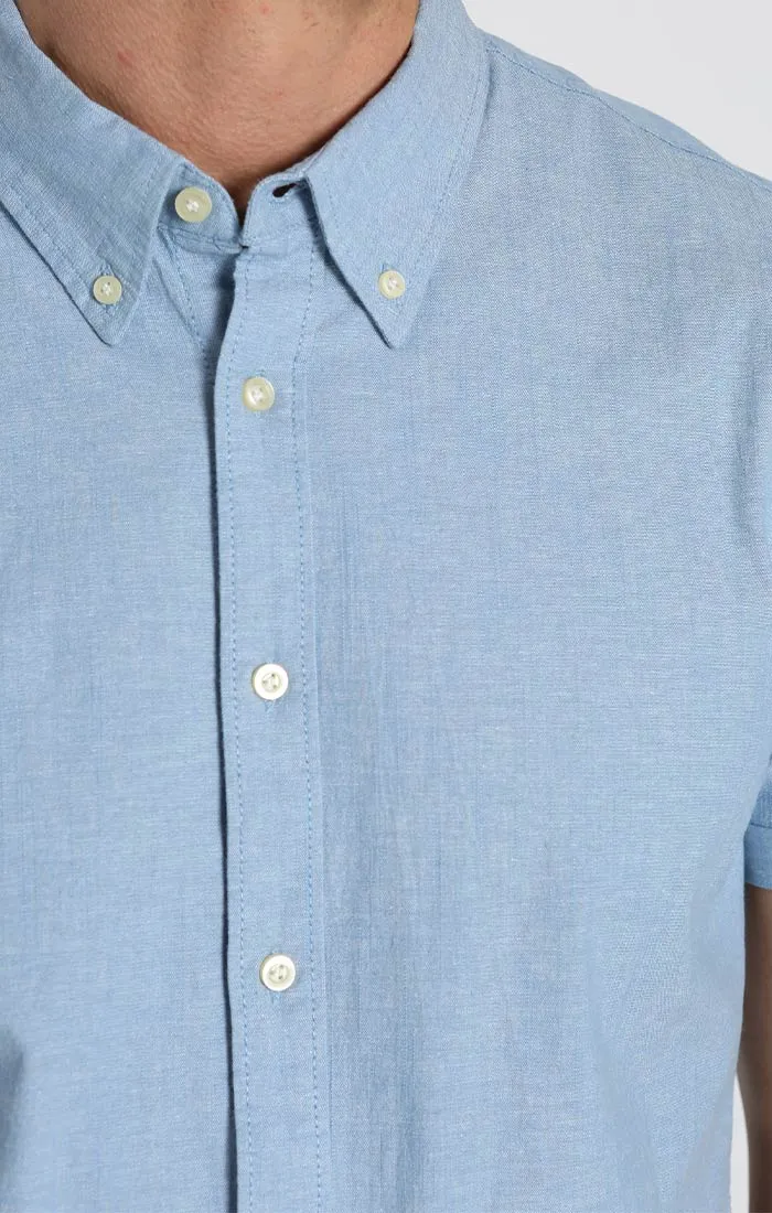 Short Sleeve Chambray Shirt